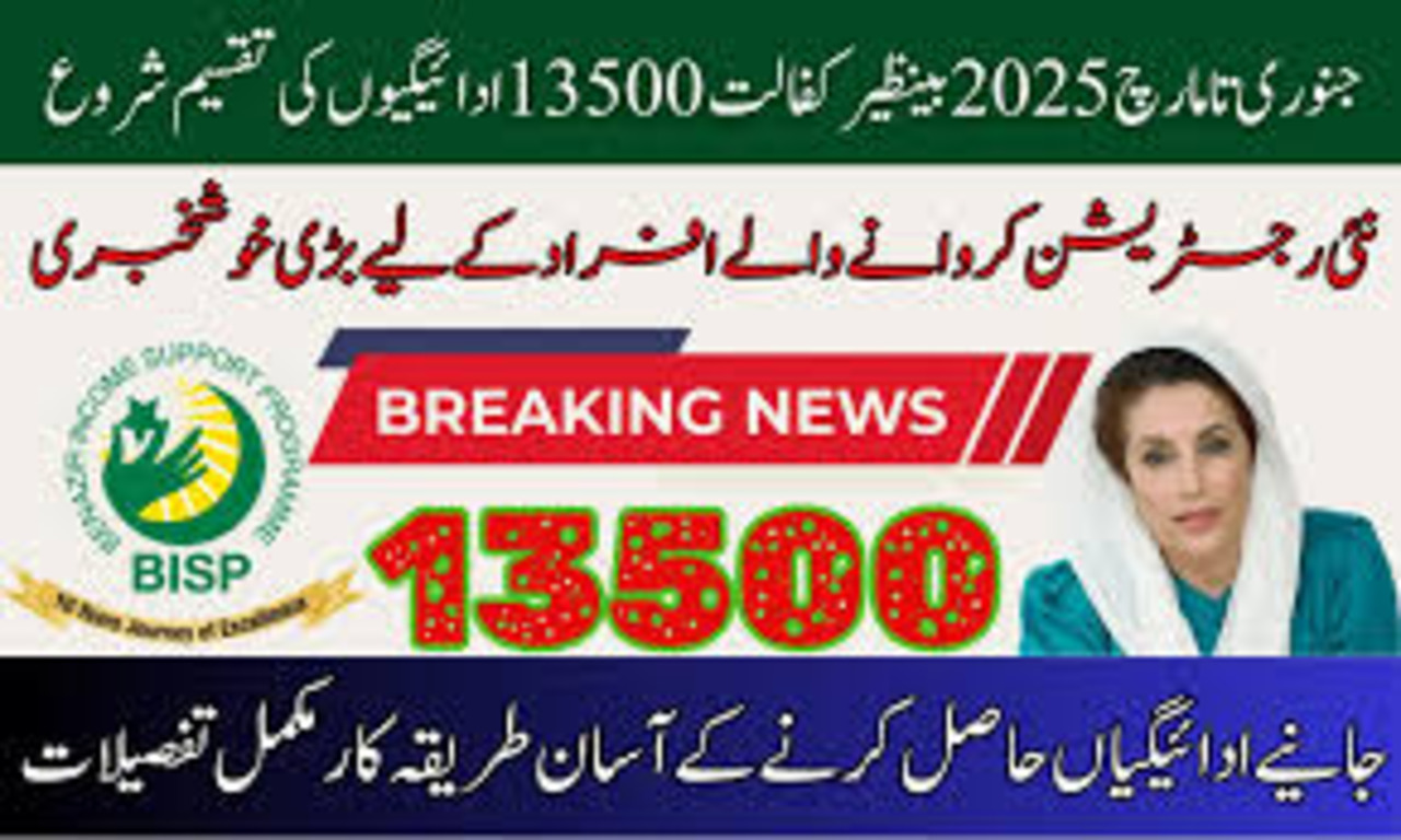 Benazir Kafalat 13500 Payment Distribution Schedule